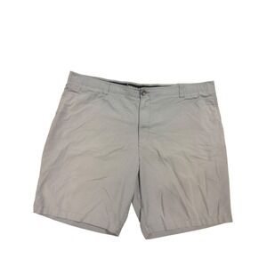 True Nation Flex Mens Gray Stretch Flat Front Casual Shorts Size 48 Big & Tall